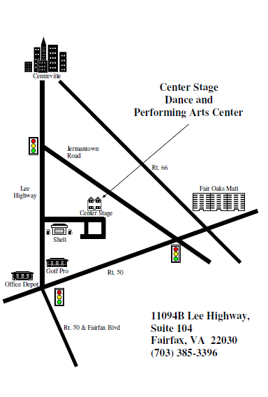 center stage dance map